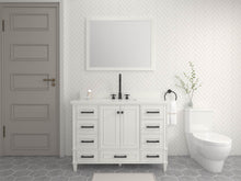 Load image into Gallery viewer, Solid Wood Frame Construction Windsor 47.5 in All Wood Vanity in Bright White - Cabinet Only