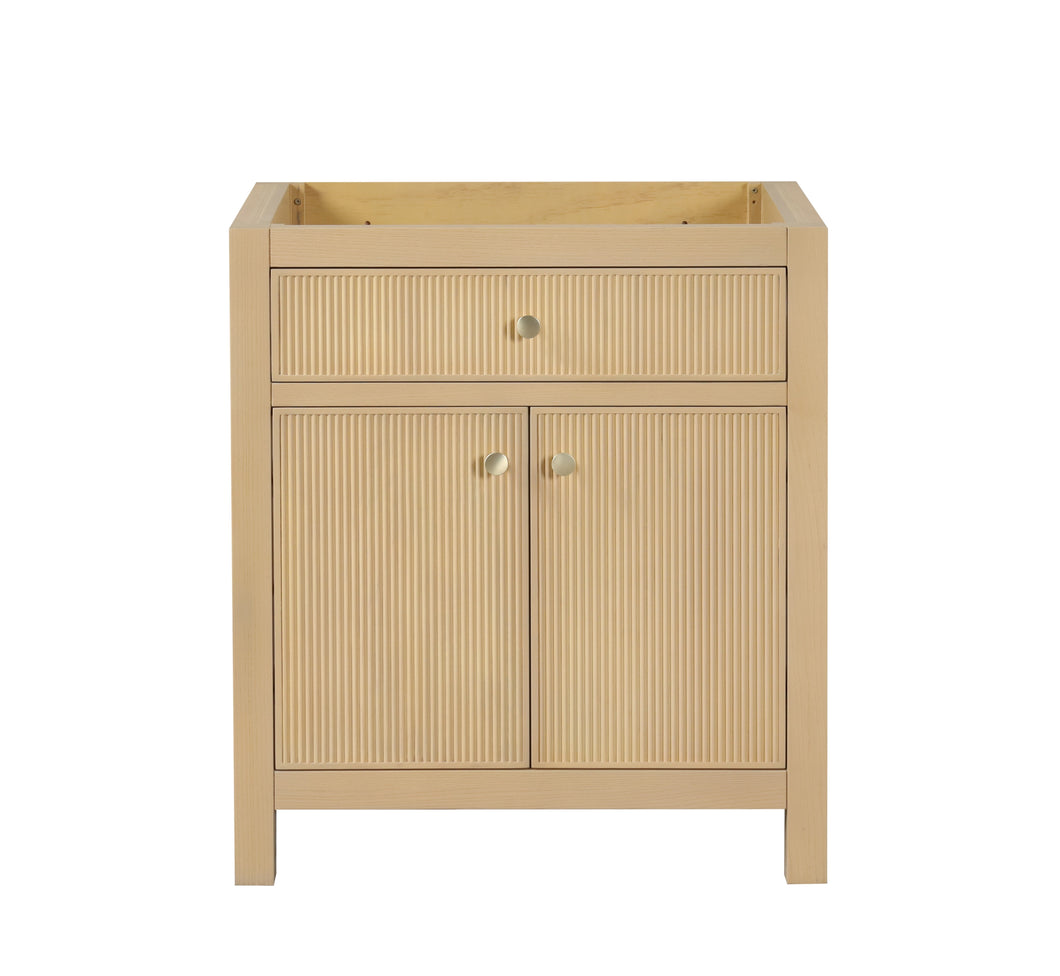 Bristol 29.5 in. All Wood Vanity in Natural White Ash - Cabinet Only