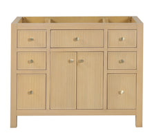 Load image into Gallery viewer, Bristol 42 Inch Wood Bathroom Vanity in Natural White Ash By ER Bath Vanities - High end solid furniture maker