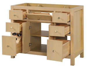 Bristol 41.5 in. All Wood Vanity in Natural White Ash - Cabinet Only