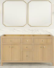 Load image into Gallery viewer, Bristol 59.5 in. Double Sink All Wood Vanity in Natural White Ash - Cabinet Only