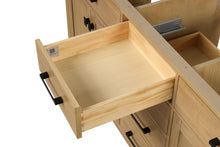 Load image into Gallery viewer, London 72 Inch All Wood Double Bathroom Vanity in Desert Oak with Solid Wood Frame Construction Tip Out Drawer