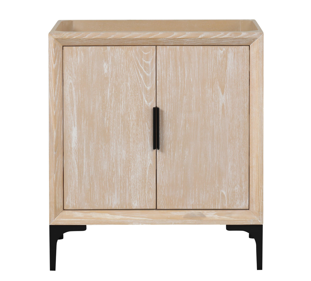 Oxford 29 Inch Wood Bathroom Vanity in Whitewashed Ash By ER Bath Vanities - High end solid furniture maker