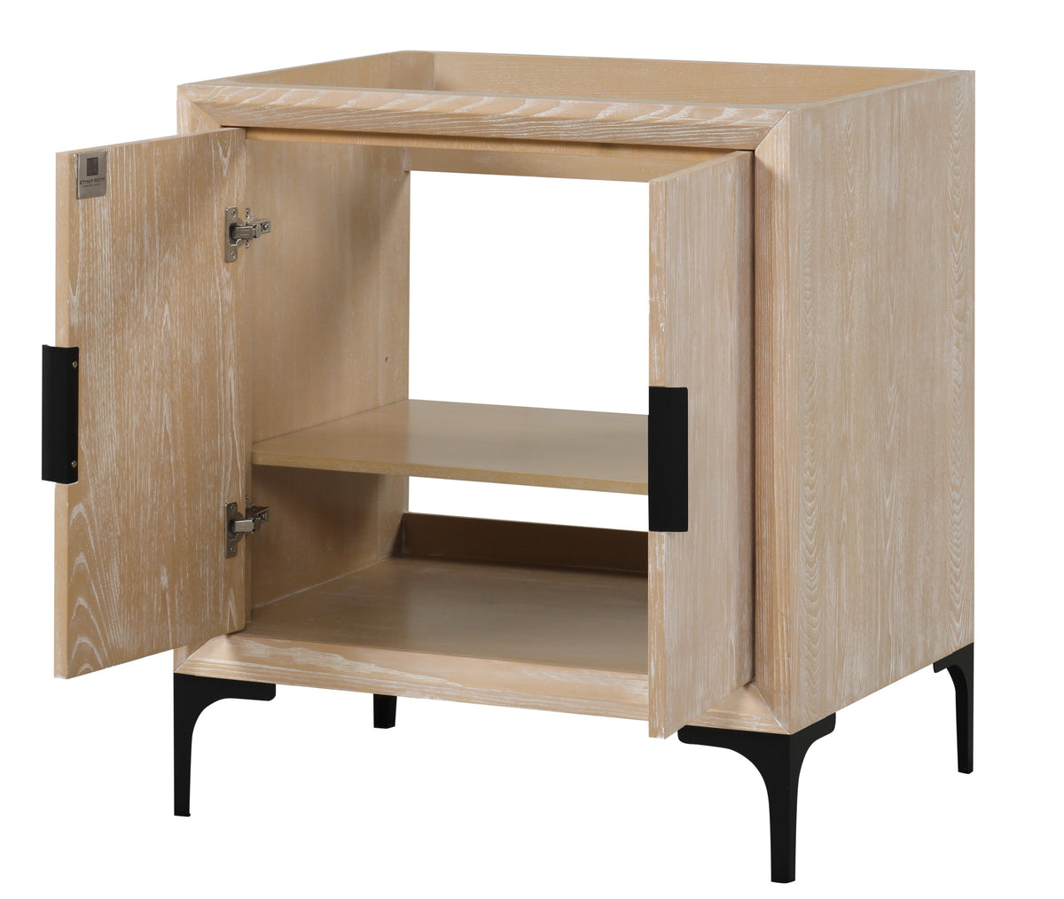 Oxford 29.5 Inch Bathroom Vanity in Whitewashed Ash – ER Bath Vanity
