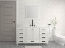 Load image into Gallery viewer, Windsor 60 Single in All Wood Vanity in Bright White - Cabinet Only Ethan Roth