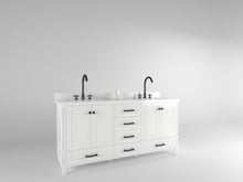 Load image into Gallery viewer, Windsor 72 in All Wood Vanity in White - Cabinet Only Ethan Roth