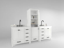 Load image into Gallery viewer, Windsor 96 inch All Wood Vanity in White - Cabinet Only Ethan Roth