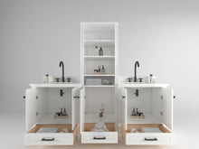 Load image into Gallery viewer, Windsor 84 in All Wood Vanity in White - Cabinet Only Ethan Roth