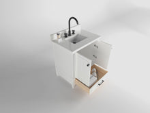 Load image into Gallery viewer, Windsor 30 in All Wood Vanity in Bright White - Cabinet Only Ethan Roth