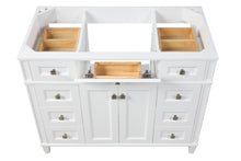 Load image into Gallery viewer, Kensington 48 in All Wood Vanity in Bright White - Cabinet Only