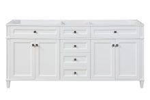 Load image into Gallery viewer, Kensington 72 in Solid Wood Vanity in White - Cabinet Only Renovate for Less Outlet