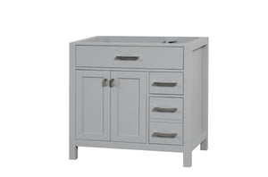 Ethan Roth London 36 Inch- Single Bathroom Vanity in Metal Gray Ethan Roth