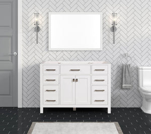 Ethan Roth London 48 Inch- Single Bathroom Vanity in Bright White Ethan Roth