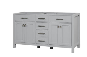 Ethan Roth London 72 Inch Double Bathroom Vanity in Metal Gray Ethan Roth