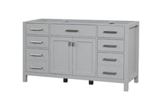 Load image into Gallery viewer, Ethan Roth London 60 Inch- Single Bathroom Vanity in Metal Gray Ethan Roth